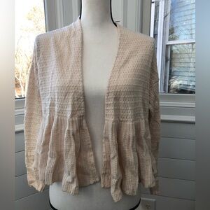 Anthropologie Moth Cream Cardigan Sweater